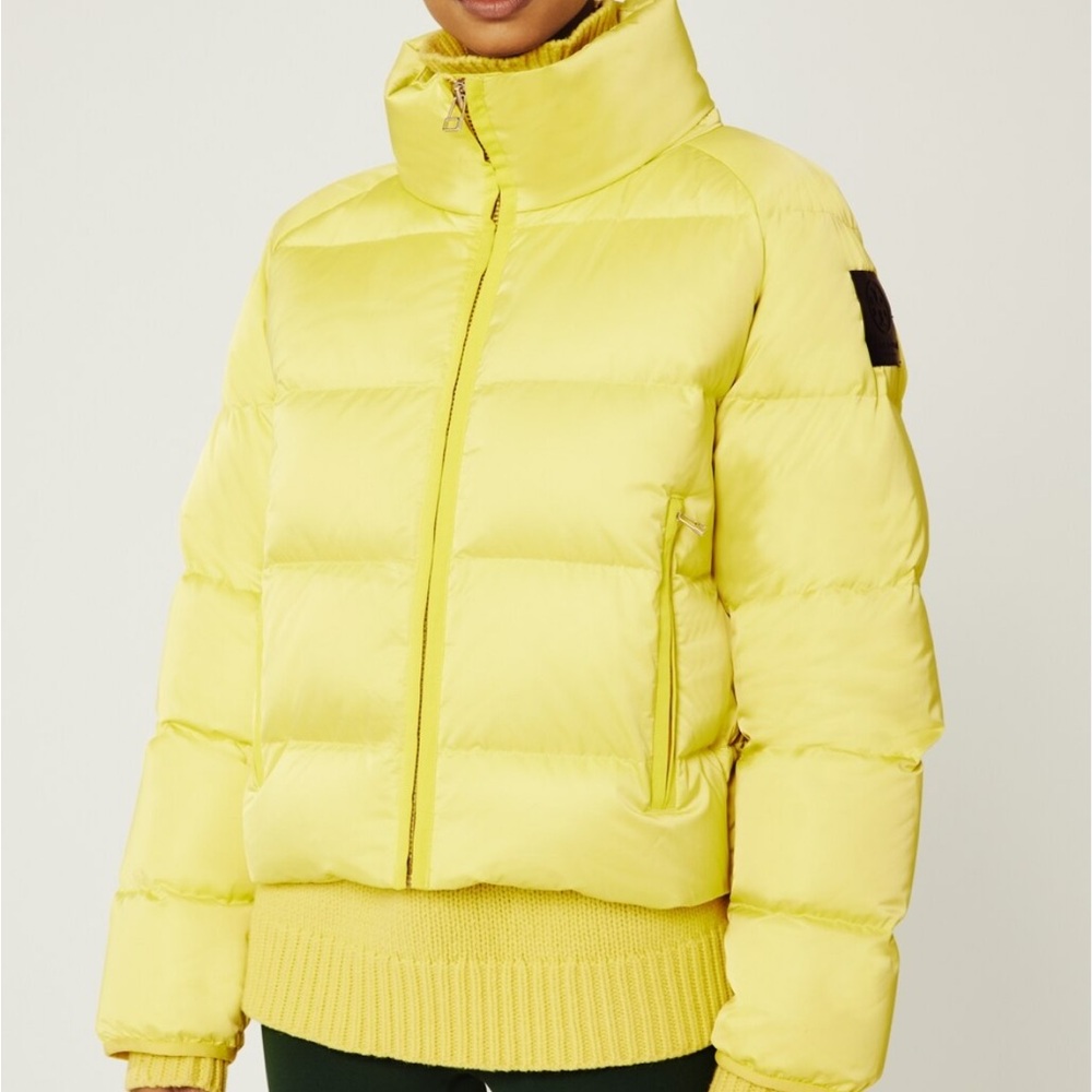 Tory Burch Cropped Performance Satin Down Jacket